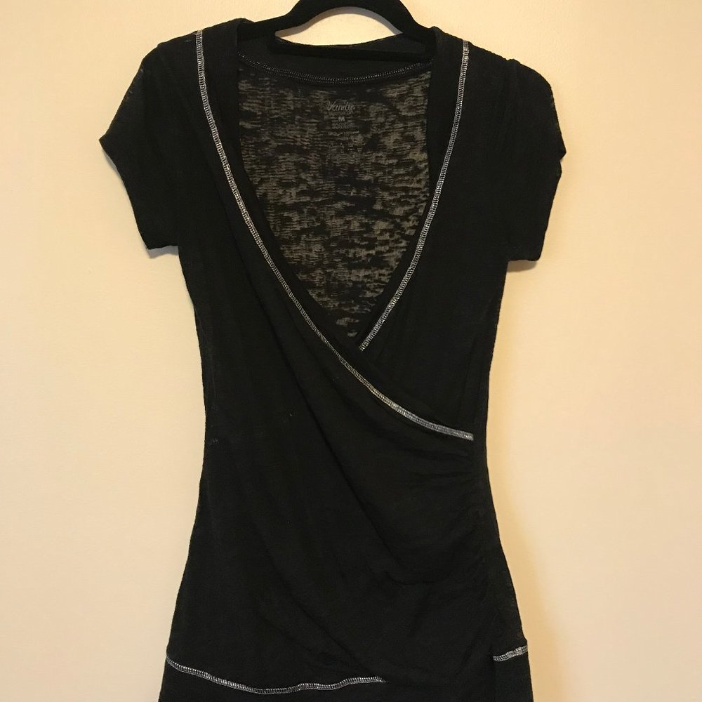 Black Wrapped Shirt